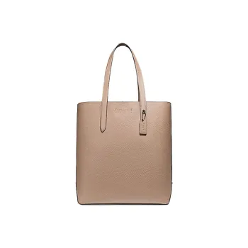 COACH Gotham Tall Leather Portable One Shoulder Tote Women's Milk Tea
