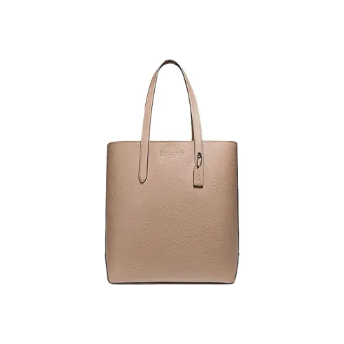 COACH Gotham Tall Leather Portable One Shoulder Tote Women's Milk Tea