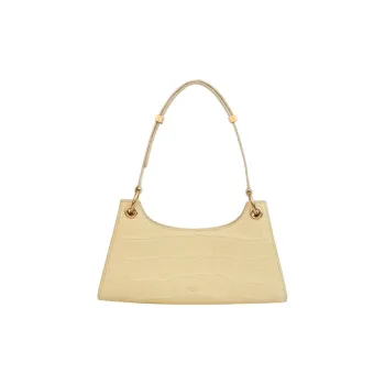 APEDE MOD Cow Leather Frog Bag, Shoulder Bag, Handbag, Shoulder Bag Women's Lemon
