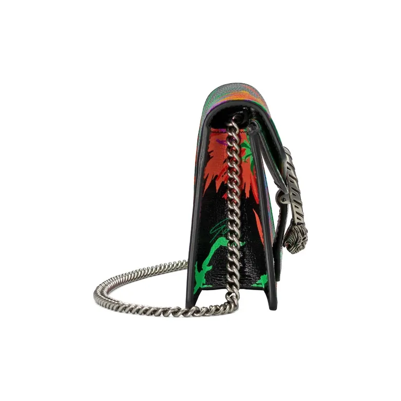 GUCCI Dionysus Leather Shoulder Bag Crossbody Bag Handbag Extra Mini Women's Black/Multicolor-2