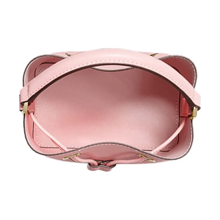 MICHAEL KORS Cow Leather Bucket Bag, Shoulder Bag, Crossbody Bag, Handbag Trumpets Women's Soft Pink-2