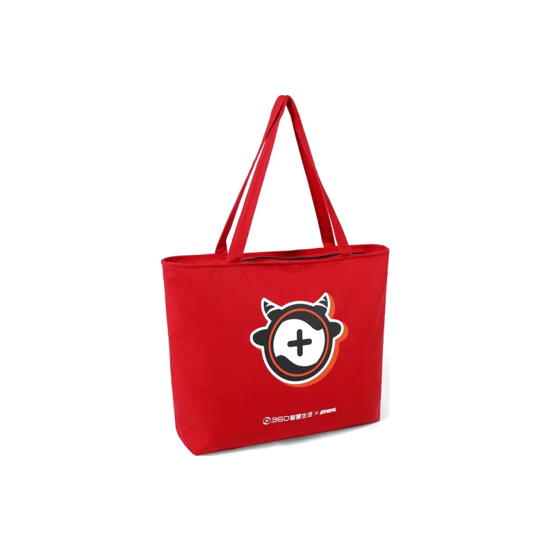 GENANX 360 Collaboration Canvas Canvas Bag Shoulder Bag Handbag Unisex Red-1