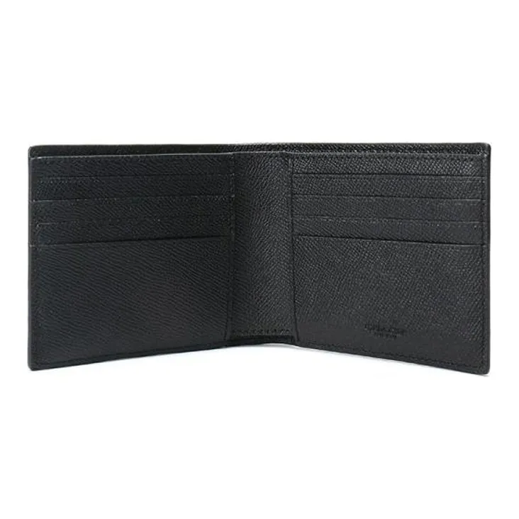 COACH 3 IN 1 Wallet Leather Wallet Men's Black-2