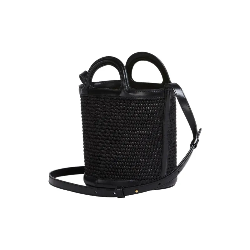 MARNI Logo Embroidered Bucket Bag-3