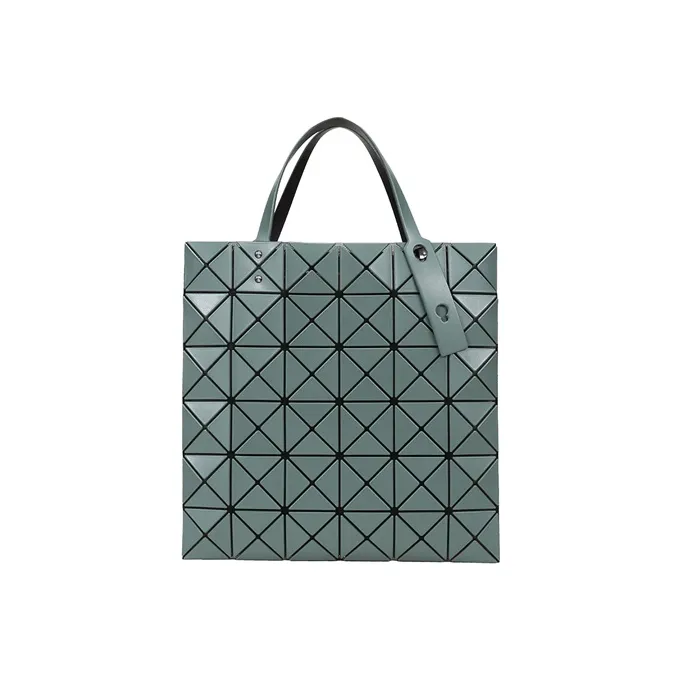 ISSEY MIYAKE Matte Tote Bag, Shopping Bag, Shoulder Bag, Handbag Unisex Gray Green-0