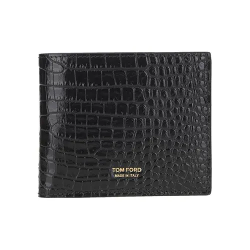 TOM FORD Logo Embossed Bifold Wallet