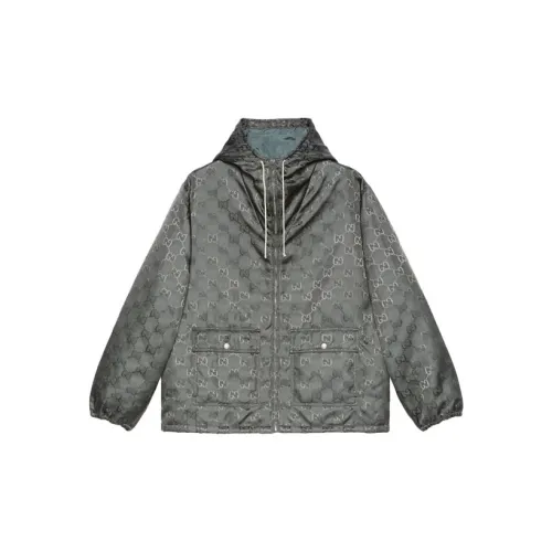 GUCCI Jackets Men Gray