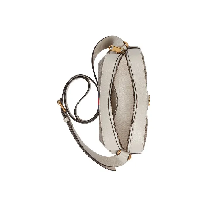 GUCCI Canvas Camera Bag, Shoulder Bag, Crossbody Bag Regular Unisex Ebony/White-3