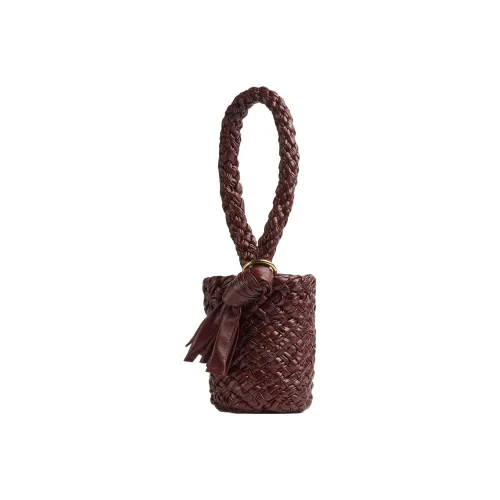 Bottega Veneta KALIMERO Cow Leather Handbag, Shoulder Bag Women's Barolo Burgundy Color
