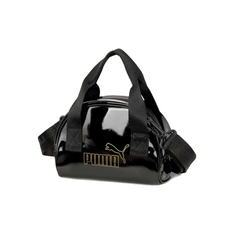 PUMA Artificial Leather One Shoulder Handbag Crossbody Bag Regular Unisex Black-0