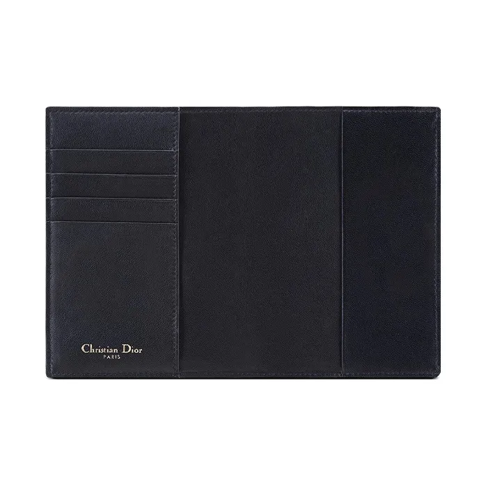 DIOR Canvas Card Holder, Coin Purse, Passport Holder Women's Denim Blue-1