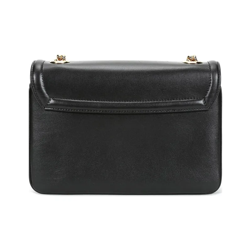 GUCCI Leather Shoulder Bag Small Size Women's Black-3