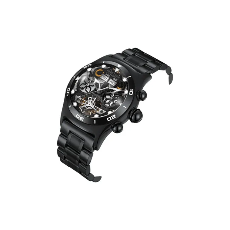 REEF TIGER Air Bubbles II Collection Automatic Mechanical Movement Watch Men's Watches Black Dial RGA703-GHH-2