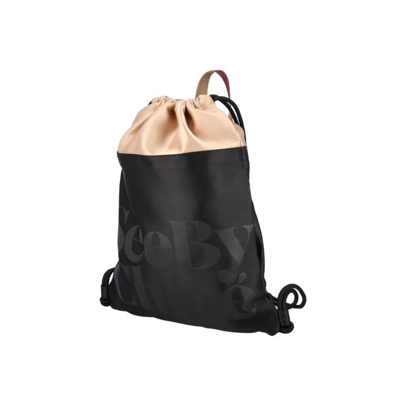 See By Chloe Satine With Calfskin Handbag, Backpack Women's Black-2