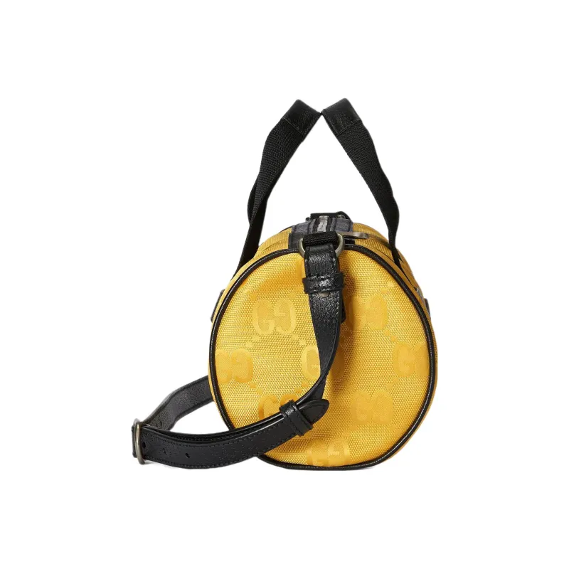 GUCCI Nylon Cylinder Bag Crossbody Bag Shoulder Bag Unisex Yellow-2