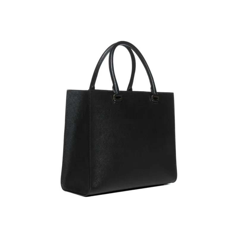 PRADA Calfskin Tote Bag Shopping Bag Shoulder Bag Handbag Women's Black-2