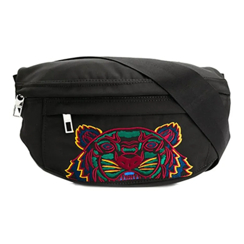 KENZO Polyester Sling Bag Fanny Pack Unisex Black-2
