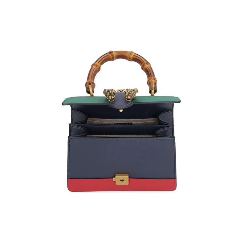 GUCCI Dionysus Multicolor Leather Shoulder Bag Crossbody Bag Handbag Mini Women's Dark Blue/Green/Red-2