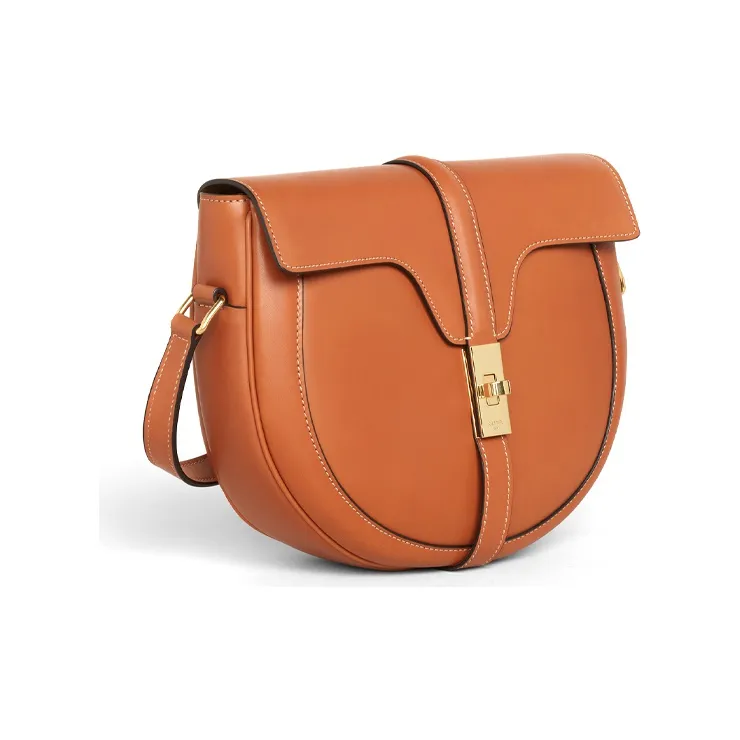 CELINE Besace16 Calfskin Handbag Shoulder Bag Women's Tawny-1