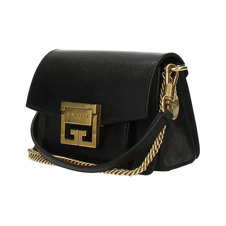 GIVENCHY Leather Clutch Bag Over The Shoulder Regular Women's Black-1