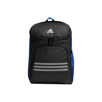Adidas Polyester Backpack Regular Unisex Black & Royal Blue