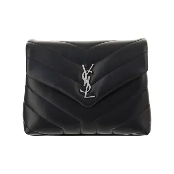 SAINT LAURENT Cow Leather Shoulder Bag Mini Women's Black
