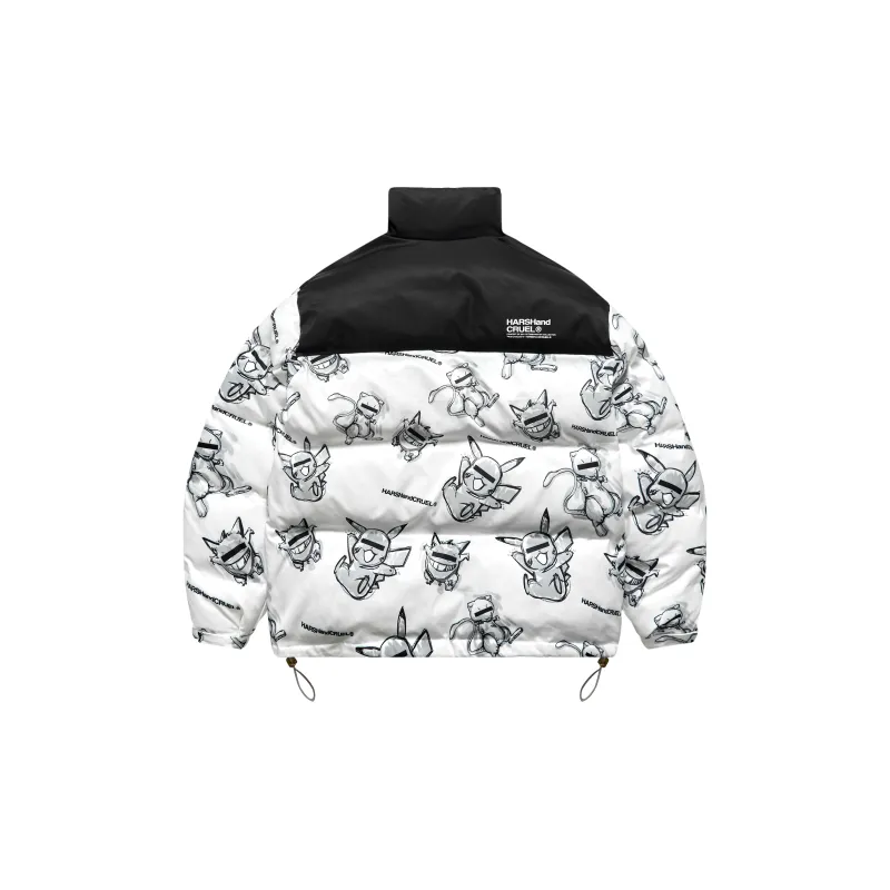 HARSH AND CRUEL Puffer Jacket Winter Unisex-25