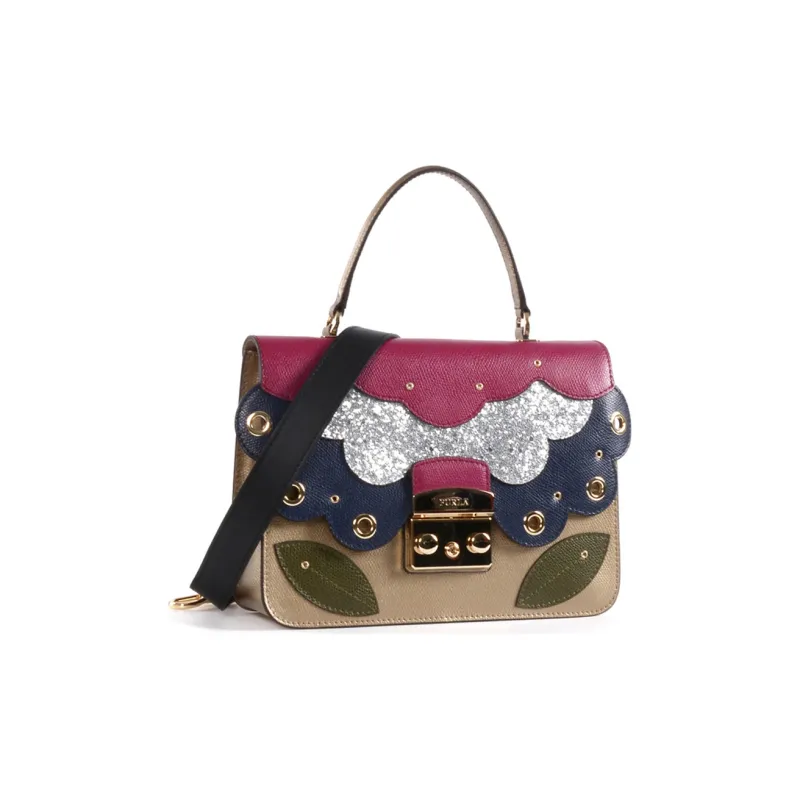 Furla Metropolis Collection Cow Leather Handbag Shoulder Bag Crossbody Bag Women's Multicolor-1
