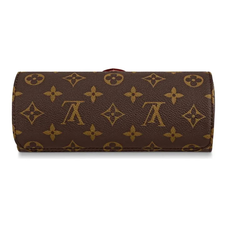 LOUIS VUITTON 3 Watch Case Monogram Canvas Brown-2