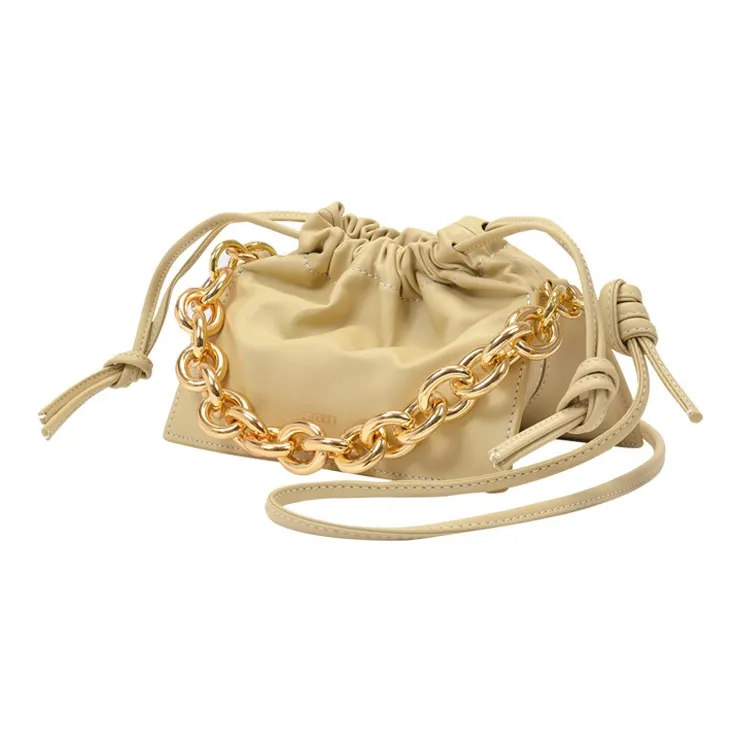 YUZEFI Calfskin Handbag Mini Women's Yellow-1