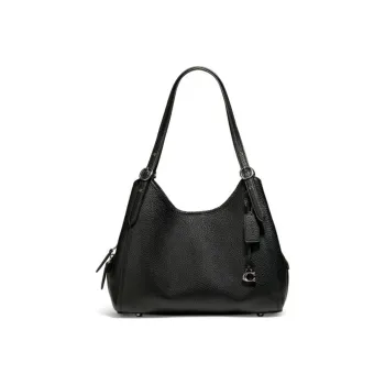 COACH Lori Leather Handbag, Shoulder Bag Women's Black