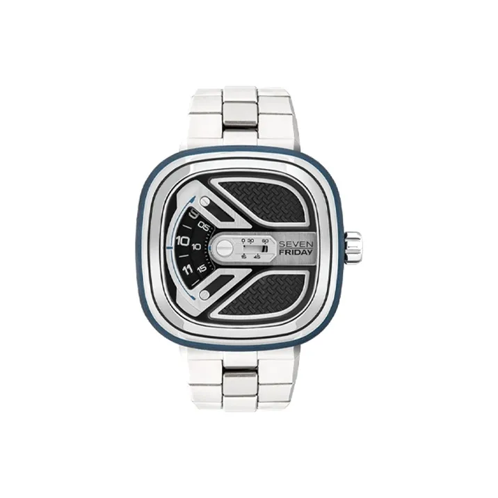 SEVENFRIDAY M Collection Automatic Mechanical Movement Unisex Watch 47.6mm Silver Dial-0