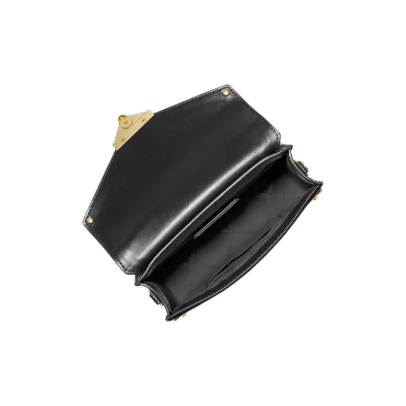 MICHAEL KORS MK Grace Patent Leather Crossbody Bag Shoulder Bag Women's Black-2
