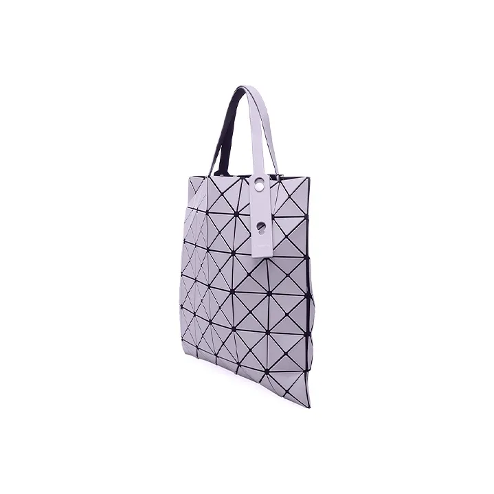 ISSEY MIYAKE PVC Tote Bag, Shopping Bag, Laptop Bag, One Shoulder Handbag Medium Size Women's Violet-1