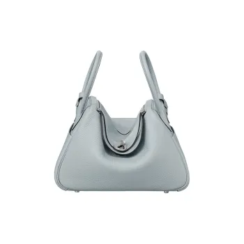 HERMES Cow Leather Shoulder Bag 26 Women's Holy Grail Blue