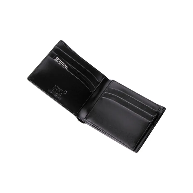 MONTBLANC Meisterstuck Cow Leather Wallet Coin Purse Men's Black-3