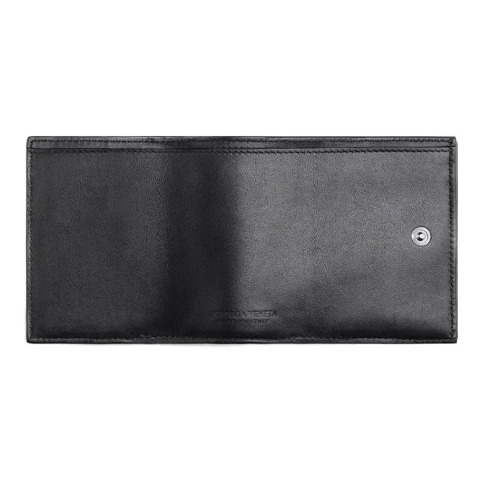 Bottega Veneta Leather Wallet Men's Black-3