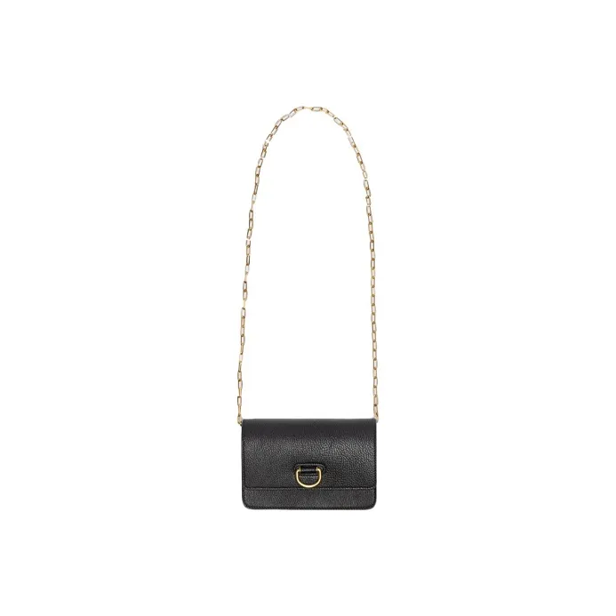 Burberry Goatskin Shoulder Bag, Crossbody Bag Mini Women's Black-4