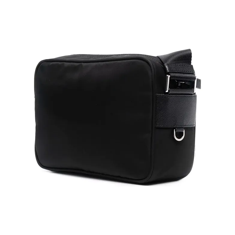 PRADA Nylon With Saffiano Leather Trim 2 in 1 Combo Bag, Shoulder Bag, Crossbody Bag Women's Black-3