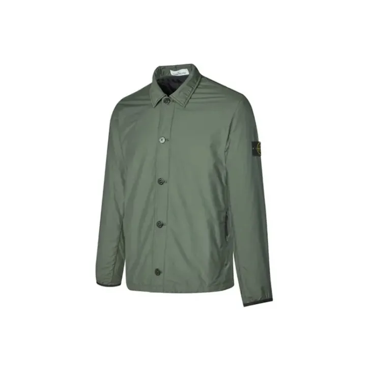 STONE ISLAND Jackets Men Gray Green-2