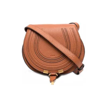 Chloe Cow Leather Crossbody Bag, Shoulder Bag Women's Brown