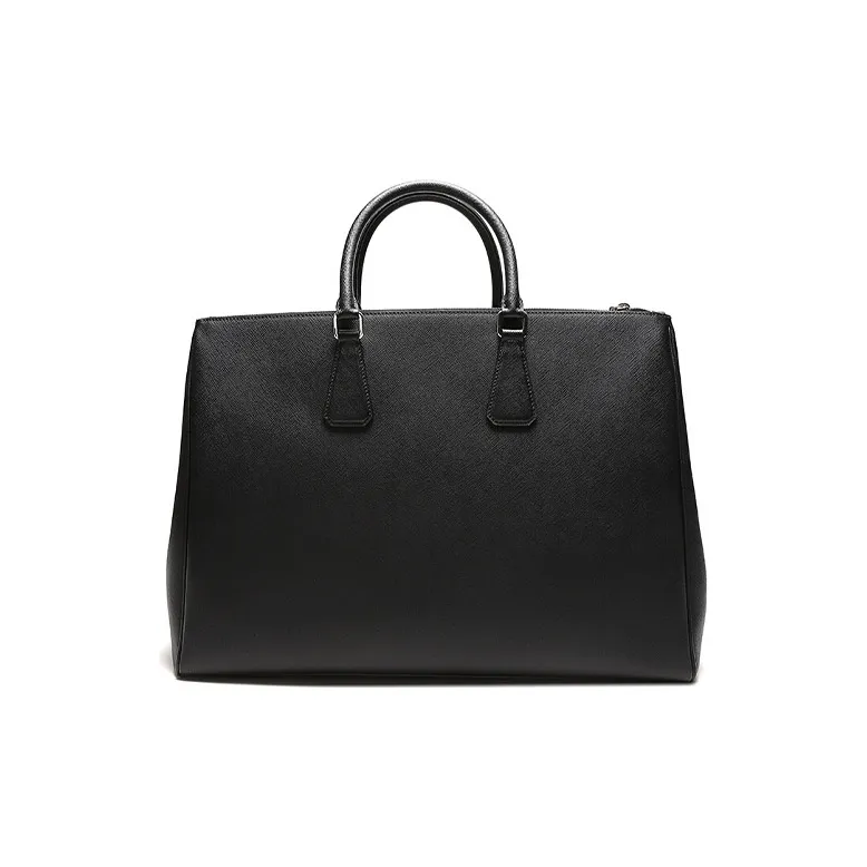 PRADA Galleria Killer Bag Leather Shoulder Bag Briefcase Handbag Men's Black-3