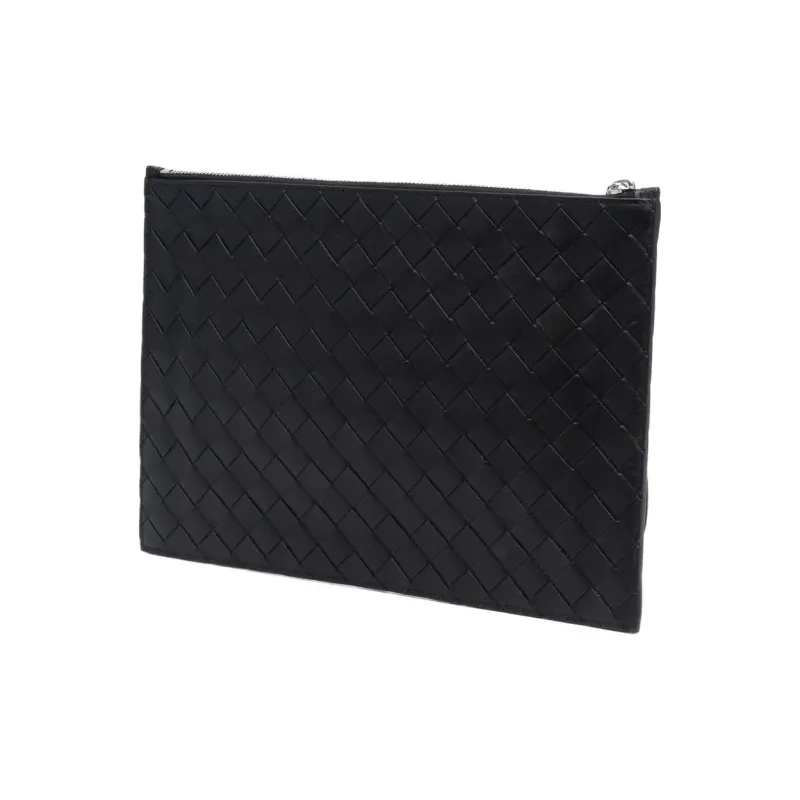 Bottega Veneta Pouch Large Intrecciato Black-2