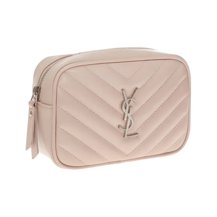 SAINT LAURENT LOU Calfskin Camera Bag Fanny Pack Regular Women's Light Pink-1