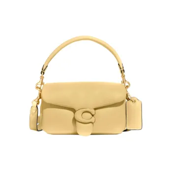 COACH Tabby Nappa Leather Cloud Bag Pillow Bag Shoulder Bag Crossbody Bag Handbag Small Size Women's Light Yellow
