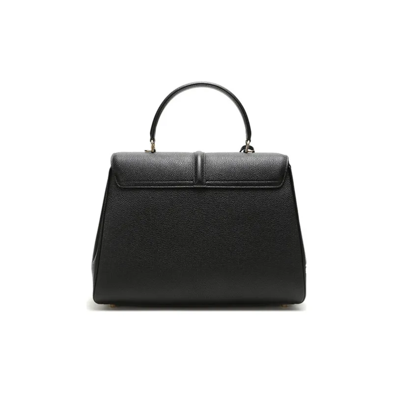 CELINE Grain Calfskin Handbag, Shoulder Bag Medium Size Women's Black-2