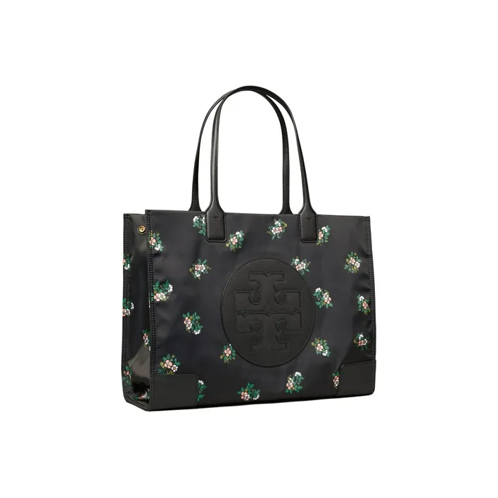 TORY BURCH Ella Polyester Handbag Women's Black-1
