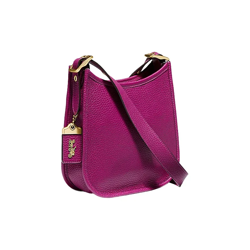 COACH Emery Cow Leather Shoulder Bag Crossbody Bag Small Size Women's Purple-1