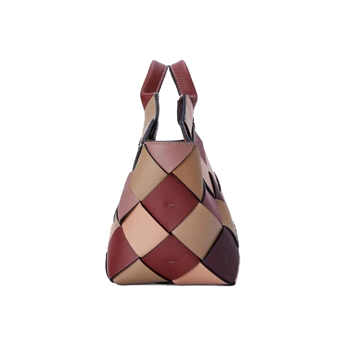 LOEWE Surplus Calfskin Basket Bag Handbag Shoulder Bag Crossbody Bag Small Size Women's Brick Red/Rose-2
