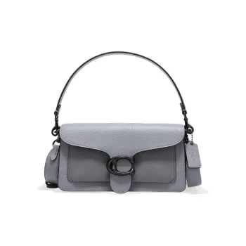 COACH Leather Shoulder Bag Portable Crossbody Bag Shoulder Bag Women's Dark Gray